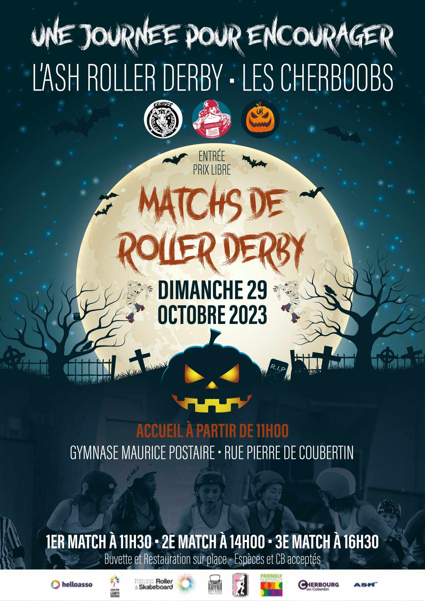 Roller derby match cherbourg cotentin sport