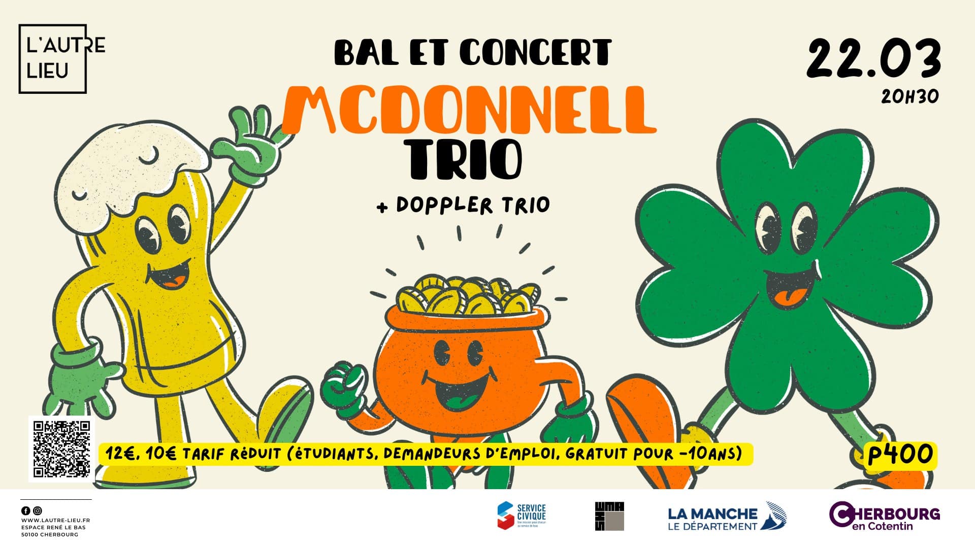 soirée saint patrick cherbourg
